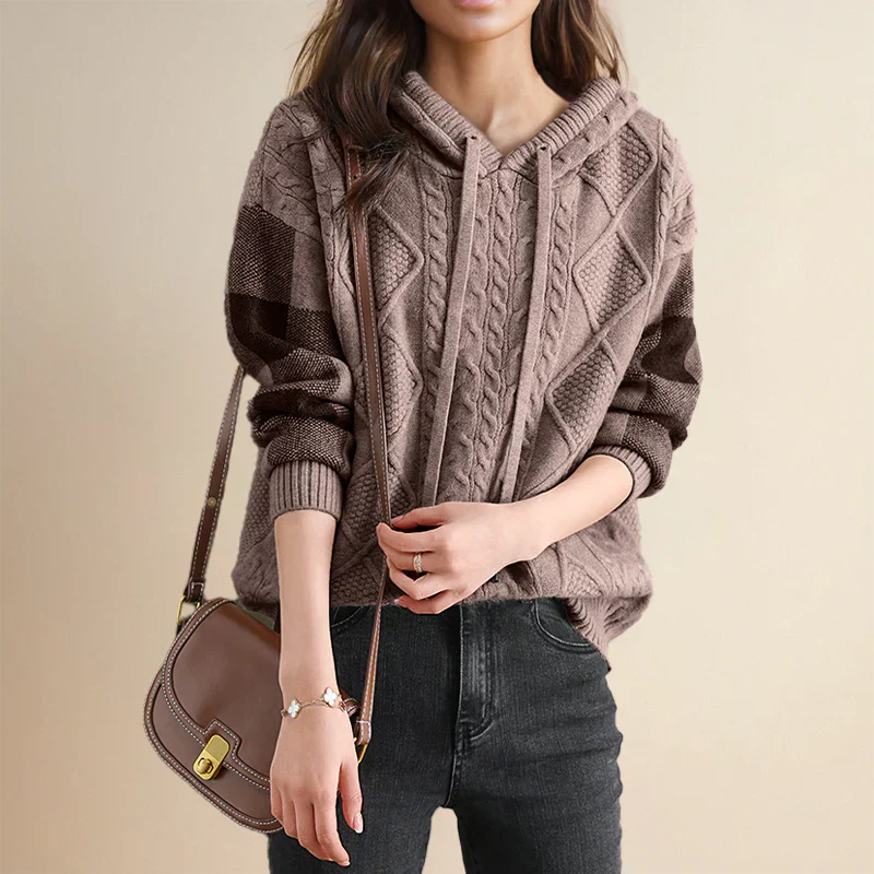 Valerie - Hooded Knit Sweater