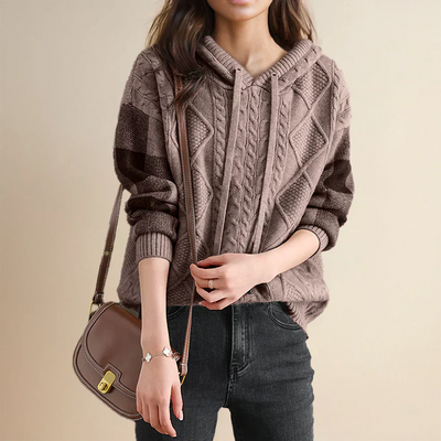 Valerie - Hooded Knit Sweater