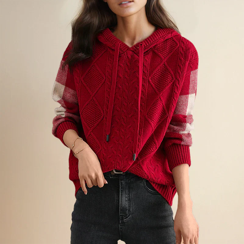 Valerie - Hooded Knit Sweater