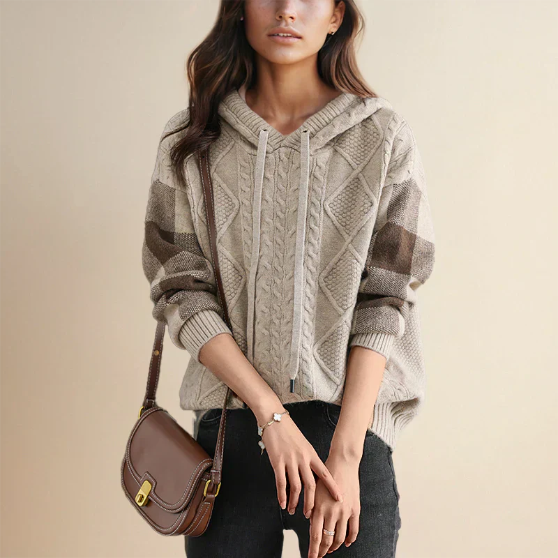Valerie - Hooded Knit Sweater