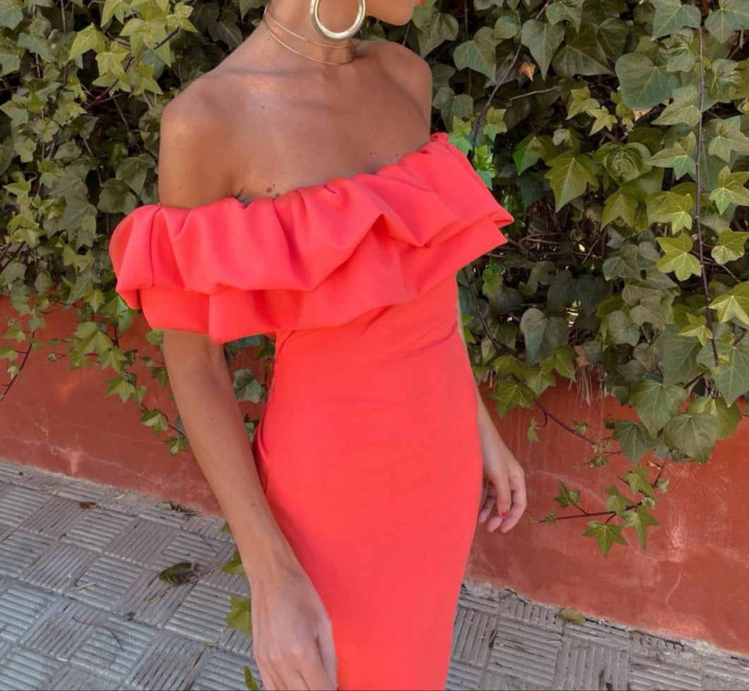 Lory - Strapless Ruffled Dress