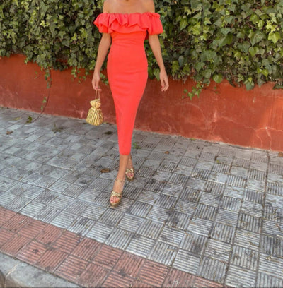 Lory - Strapless Ruffled Dress